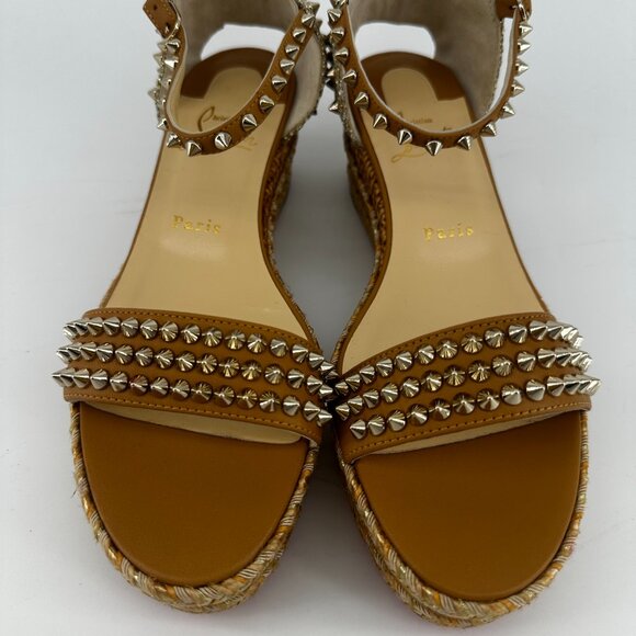 Louboutin Madmonica Spike Wedge Sandal - Size 39 - Picture 4 of 9